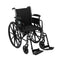 Cruiser III Light Weight Wheelchair with Flip Back Removable Arms, Adjustable Height Desk Arms, Swing away Footrests, 16"